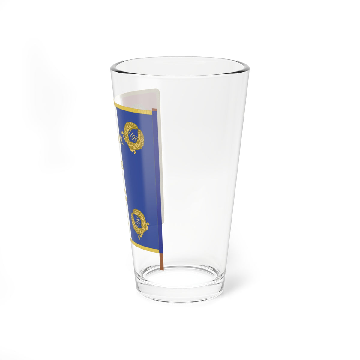 Drapeau 110e regiment dinfanterie (France) Pint Glass 16oz