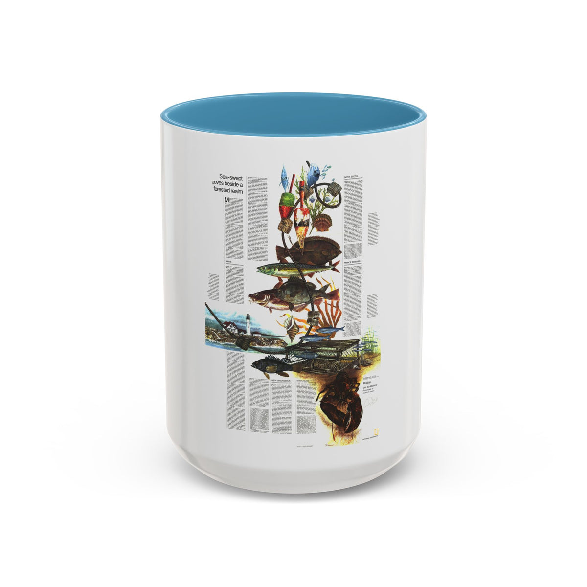Canada - Maine, with the Maritime Provinces 2 (1975) (Map) Accent Coffee Mug