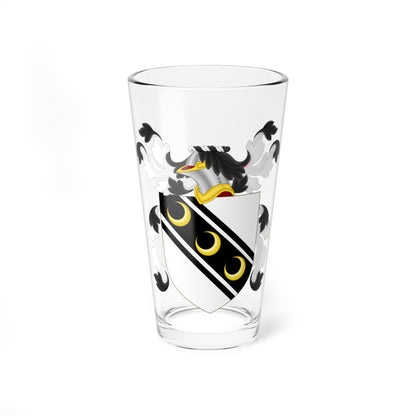 Coat of Arms of William Dyer (United States) (Coat of Arms) Pint Glass 16oz