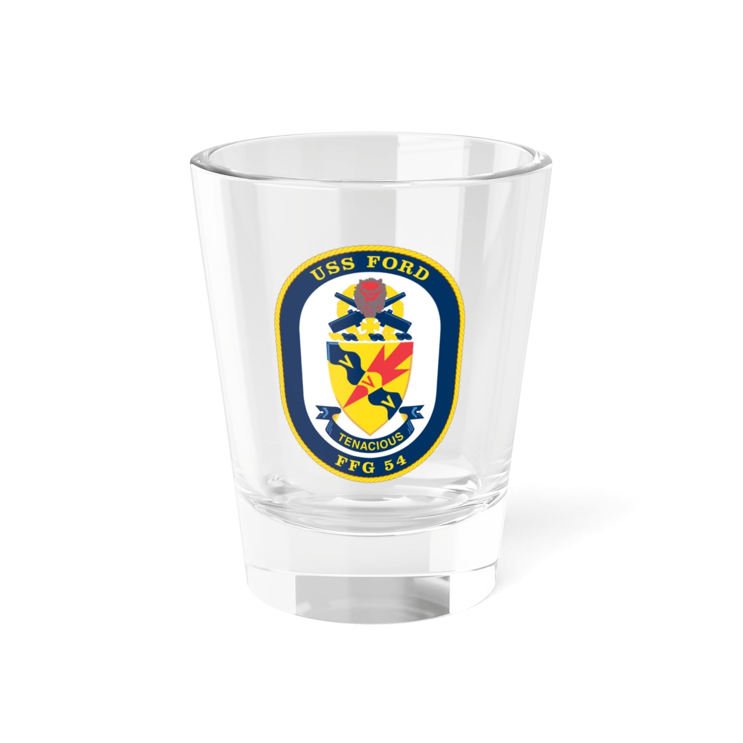 USS Ford FFG 54 (U.S. Navy) Shot Glass 1.5oz