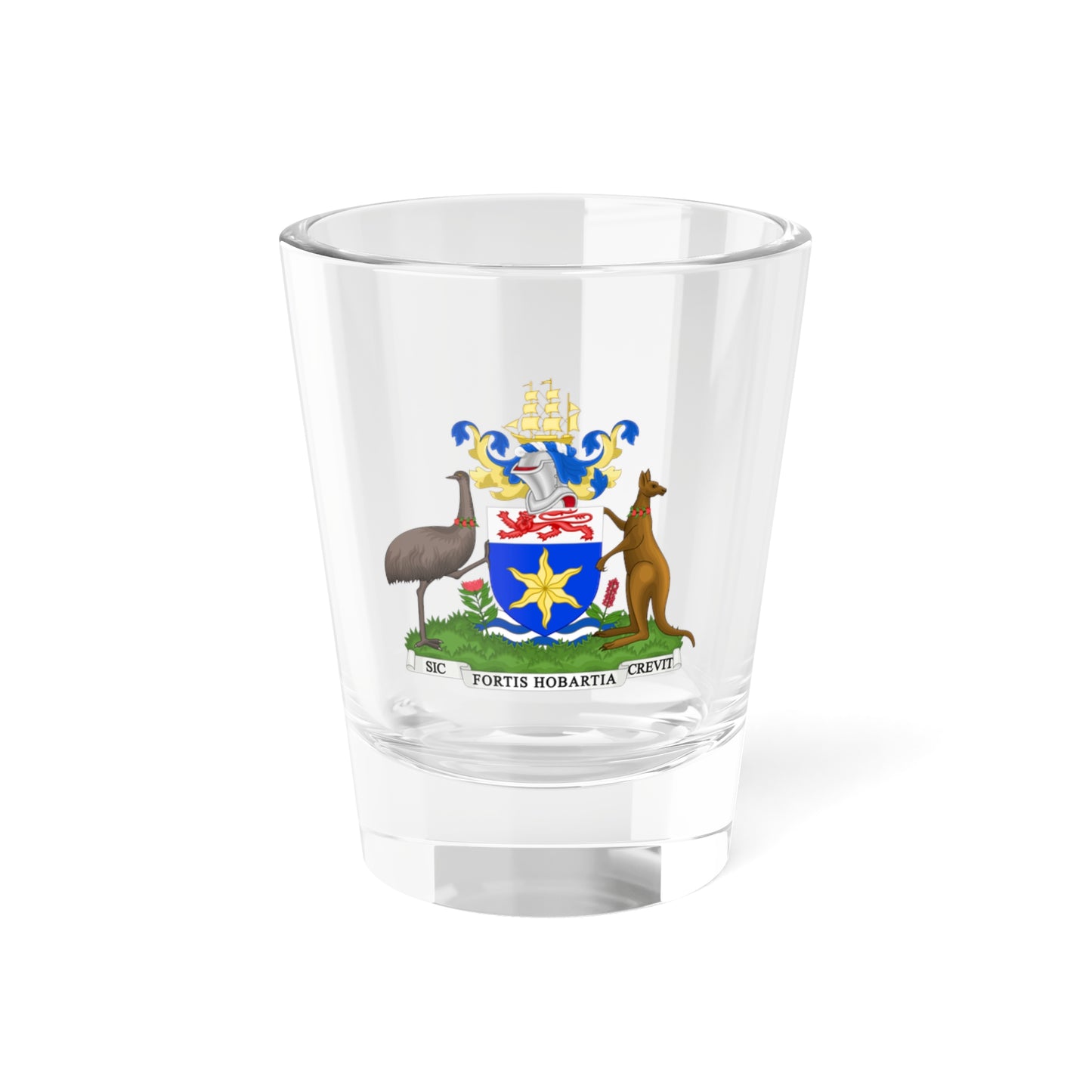 Coat of Arms Hobart Australia - Shot Glass 1.5oz