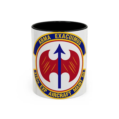 376th Expeditionary Aircraft Maintenance Squadron (U.S. Air Force) Accent Coffee Mug 11oz Black - Go Mug Yourself
