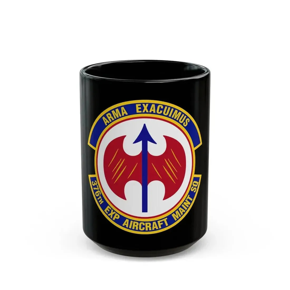 376th Expeditionary Aircraft Maintenance Squadron (U.S. Air Force) Black Coffee Mug 15oz - Go Mug Yourself