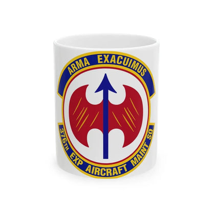 376th Expeditionary Aircraft Maintenance Squadron (U.S. Air Force) White Coffee Mug 11oz - Go Mug Yourself