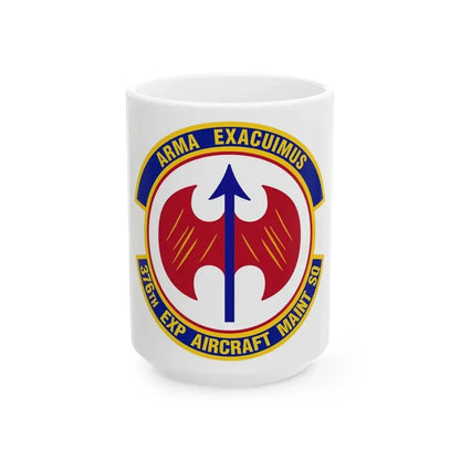376th Expeditionary Aircraft Maintenance Squadron (U.S. Air Force) White Coffee Mug 15oz - Go Mug Yourself