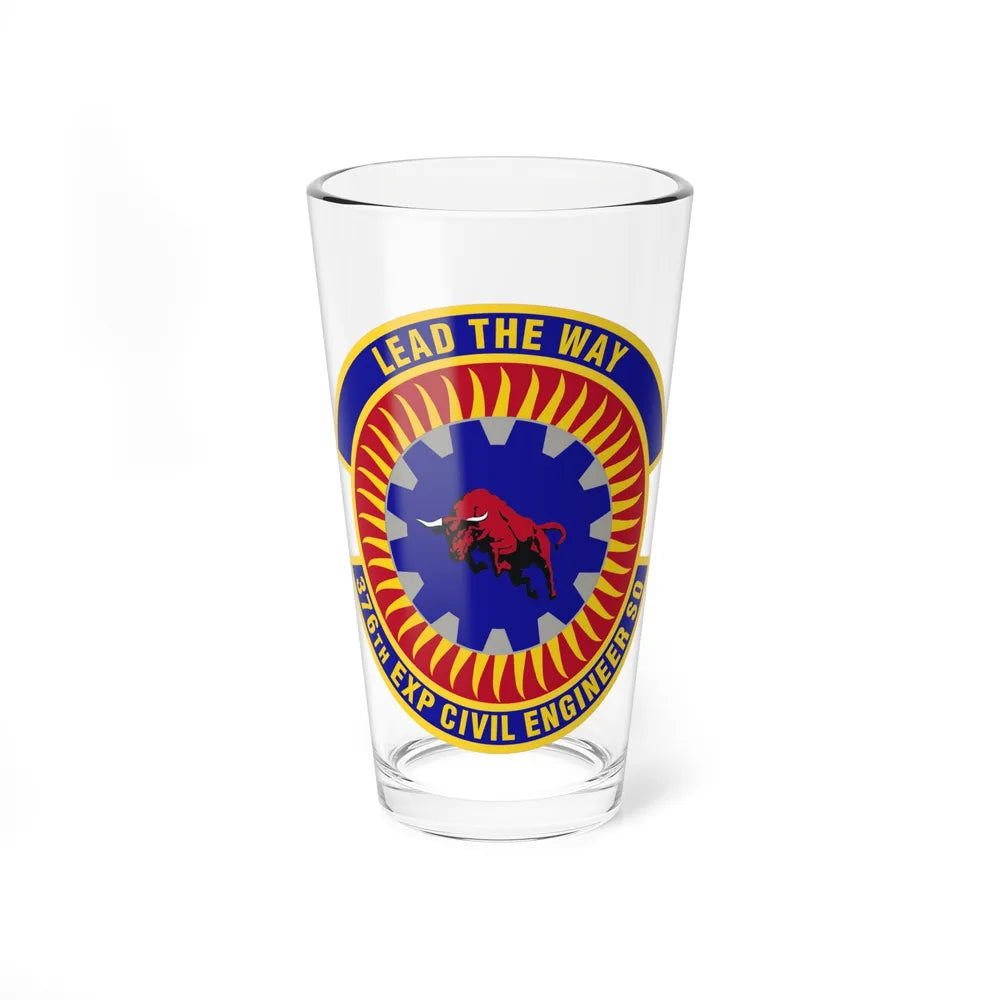 376th Expeditionary Civil Engineer Squadron (U.S. Air Force) Pint Glass 16oz-16oz-Go Mug Yourself