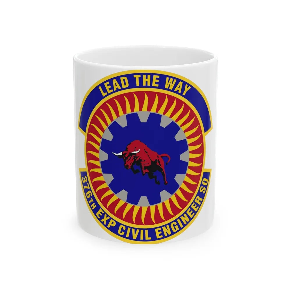 376th Expeditionary Civil Engineer Squadron (U.S. Air Force) White Coffee Mug-11oz-Go Mug Yourself