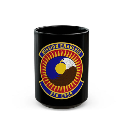 376th Expeditionary Force Support Squadron (U.S. Air Force) Black Coffee Mug-15oz-Go Mug Yourself