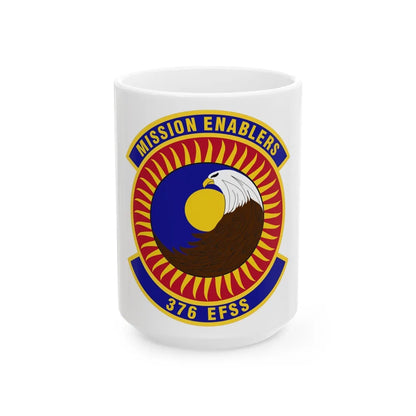 376th Expeditionary Force Support Squadron (U.S. Air Force) White Coffee Mug-15oz-Go Mug Yourself