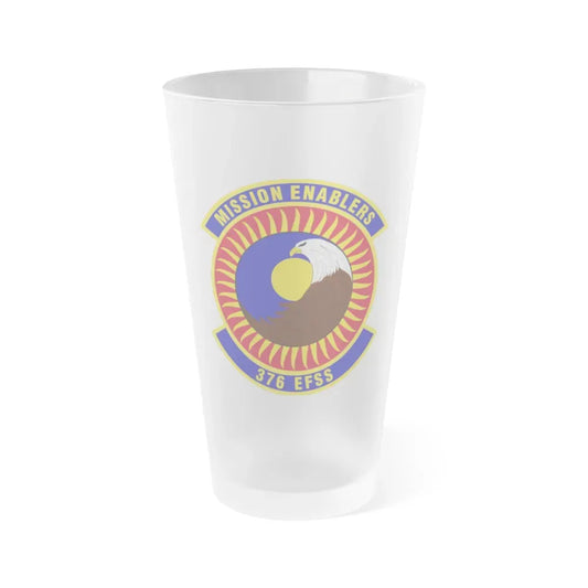 376th Expeditionary Force Support Squadron (U.S. Air Force) Frosted Pint Glass 16oz Default Title - Go Mug Yourself