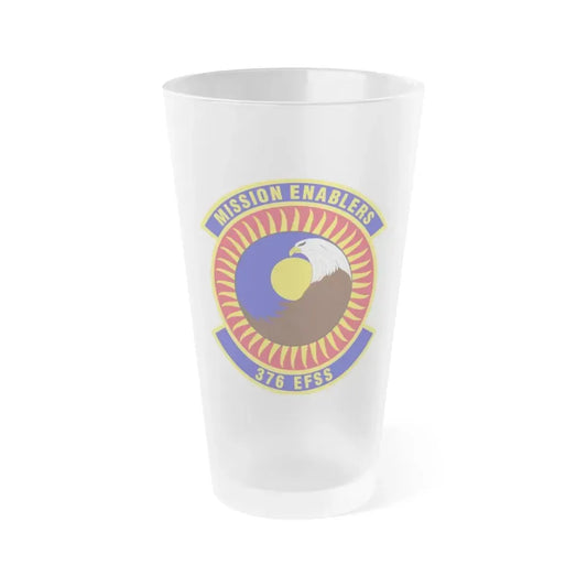 376th Expeditionary Force Support Squadron (U.S. Air Force) Frosted Pint Glass 16oz Default Title - Go Mug Yourself