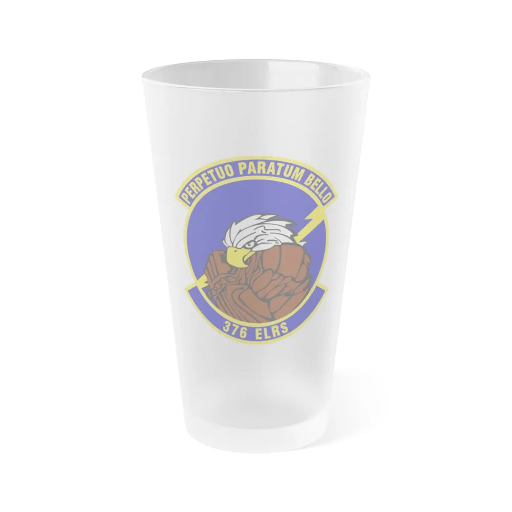 376th Expeditionary Logistics Readiness Squadron (U.S. Air Force) Frosted Pint Glass 16oz-16oz-Frosted-Go Mug Yourself