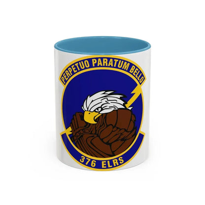 376th Expeditionary Logistics Readiness Squadron (U.S. Air Force) Accent Coffee Mug 11oz Light Blue - Go Mug Yourself