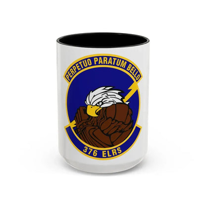 376th Expeditionary Logistics Readiness Squadron (U.S. Air Force) Accent Coffee Mug 15oz Black - Go Mug Yourself