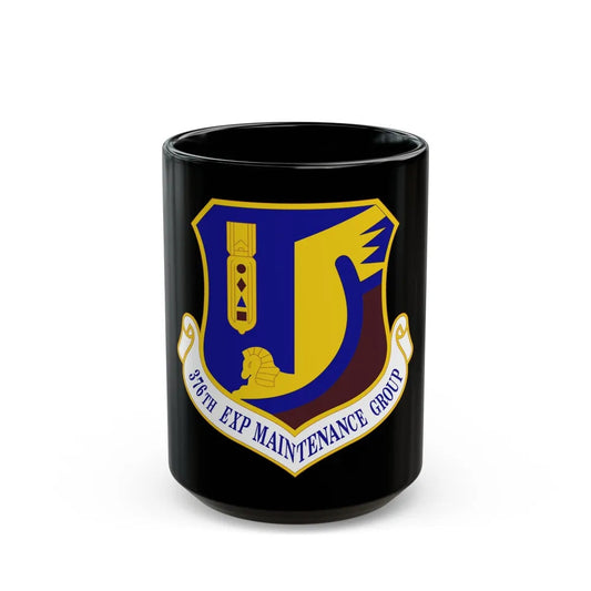 376th Expeditionary Maintenance Group (U.S. Air Force) Black Coffee Mug-15oz-Go Mug Yourself