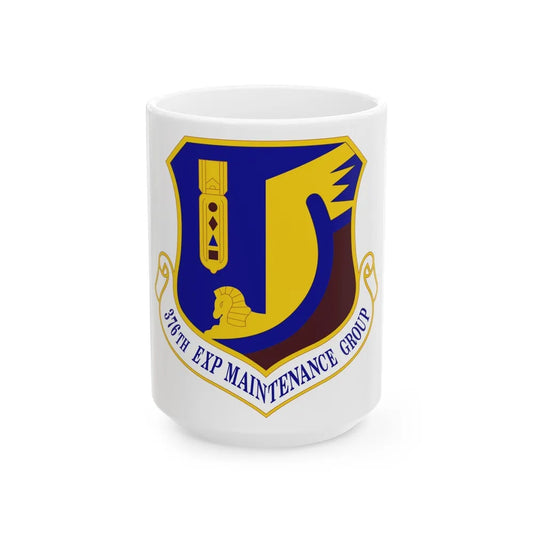 376th Expeditionary Maintenance Group (U.S. Air Force) White Coffee Mug-15oz-Go Mug Yourself