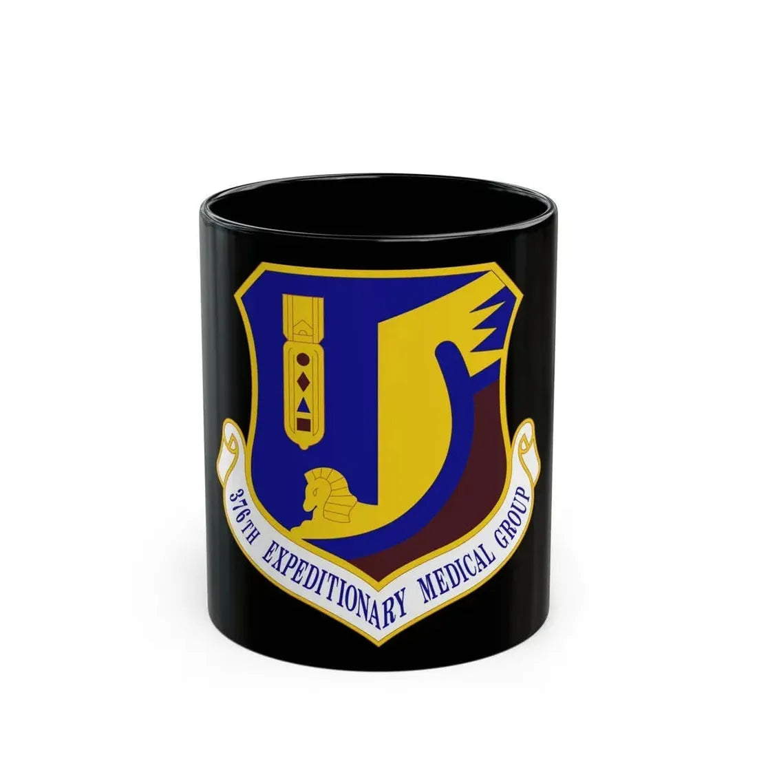 376th Expeditionary Medical Group (U.S. Air Force) Black Coffee Mug 11oz - Go Mug Yourself