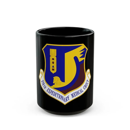 376th Expeditionary Medical Group (U.S. Air Force) Black Coffee Mug 15oz - Go Mug Yourself