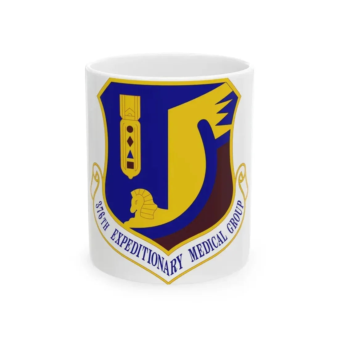 376th Expeditionary Medical Group (U.S. Air Force) White Coffee Mug 11oz - Go Mug Yourself
