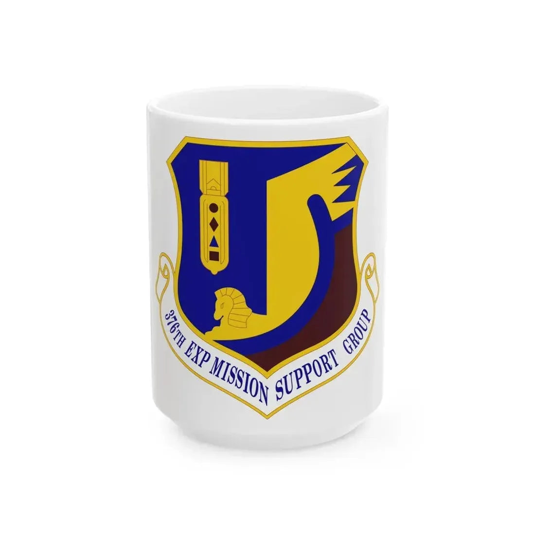 376th Expeditionary Mission Support Group (U.S. Air Force) White Coffee Mug 15oz - Go Mug Yourself