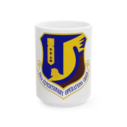 376th Expeditionary Operations Group (U.S. Air Force) White Coffee Mug 15oz - Go Mug Yourself