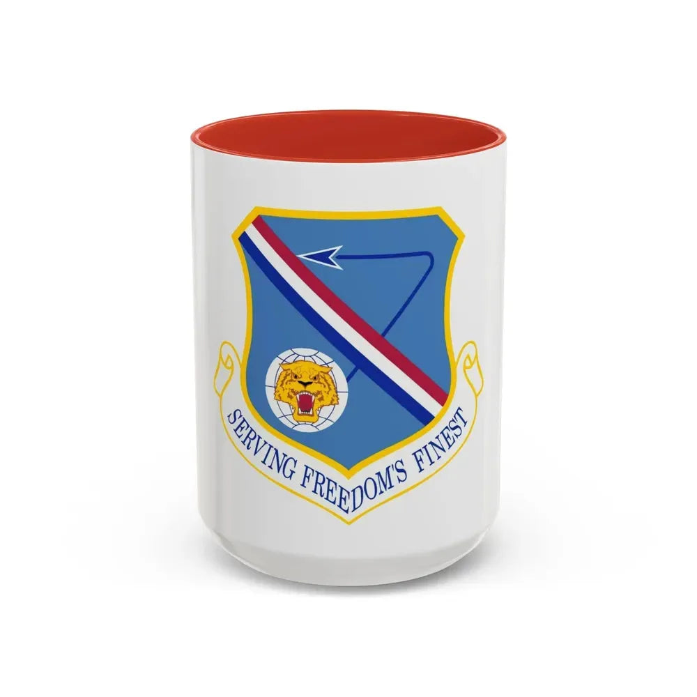 377 Air Base Wing AFMC (U.S. Air Force) Accent Coffee Mug 15oz Red - Go Mug Yourself