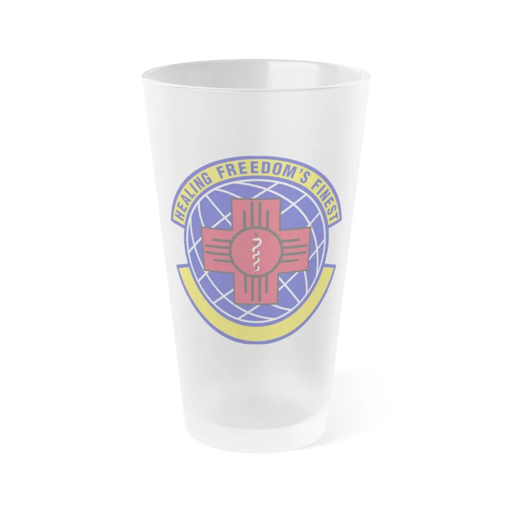 377 Healthcare Operations Squadron AFGSC (U.S. Air Force) Frosted Pint Glass 16oz-16oz-Frosted-Go Mug Yourself