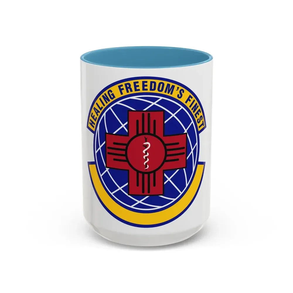 377 Healthcare Operations Squadron AFGSC (U.S. Air Force) Accent Coffee Mug 15oz Light Blue - Go Mug Yourself