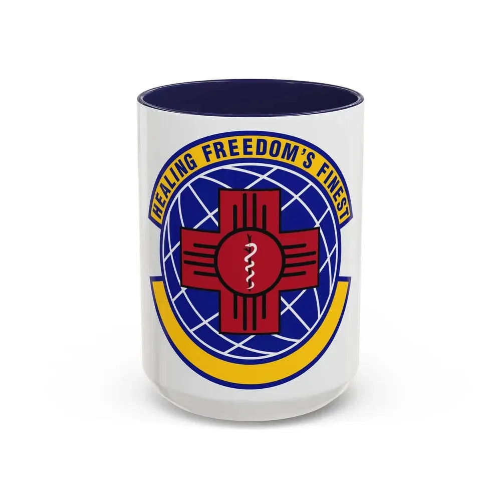 377 Healthcare Operations Squadron AFGSC (U.S. Air Force) Accent Coffee Mug 15oz Navy - Go Mug Yourself