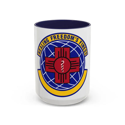 377 Healthcare Operations Squadron AFGSC (U.S. Air Force) Accent Coffee Mug 15oz Navy - Go Mug Yourself