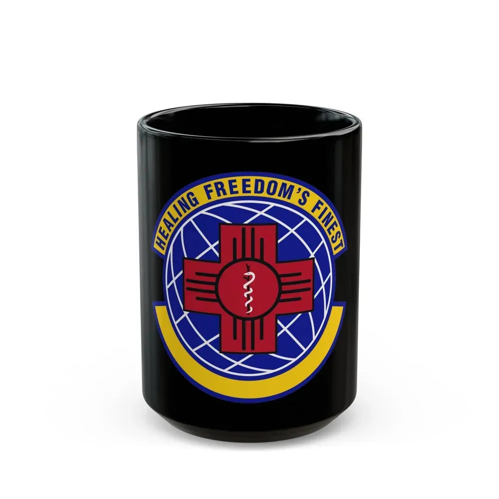 377 Healthcare Operations Squadron AFGSC (U.S. Air Force) Black Coffee Mug 15oz - Go Mug Yourself