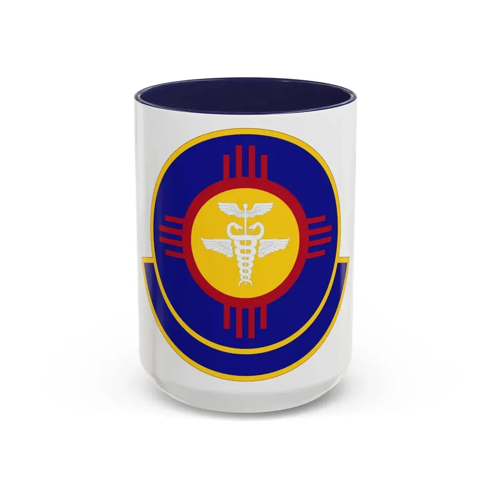 377 Operational Medical Readiness Squaron AFGSC (U.S. Air Force) Accent Coffee Mug 15oz Navy - Go Mug Yourself