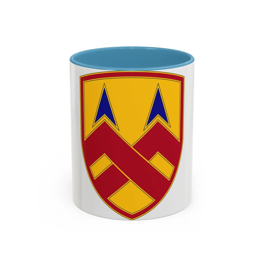 377 Sustainment Command (U.S. Army) Accent Coffee Mug-11oz-Light Blue-Go Mug Yourself