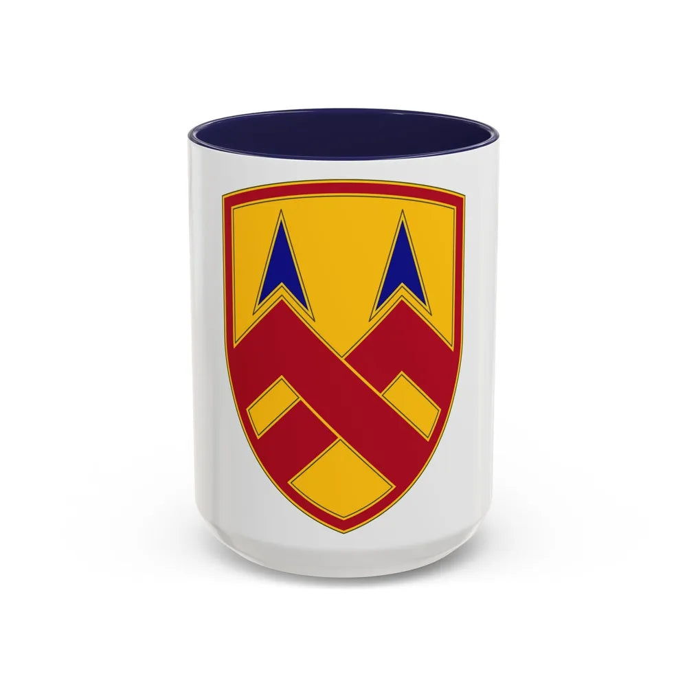 377 Sustainment Command (U.S. Army) Accent Coffee Mug-15oz-Navy-Go Mug Yourself