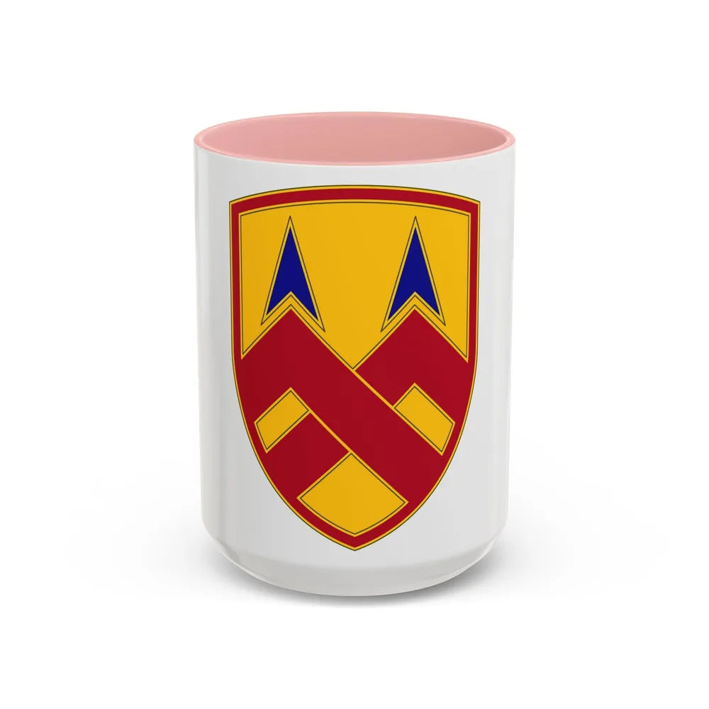 377 Sustainment Command (U.S. Army) Accent Coffee Mug-15oz-Pink-Go Mug Yourself