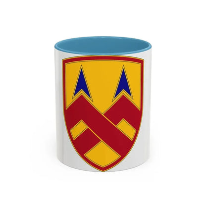 377 Sustainment Command (U.S. Army) Accent Coffee Mug 11oz Light Blue - Go Mug Yourself
