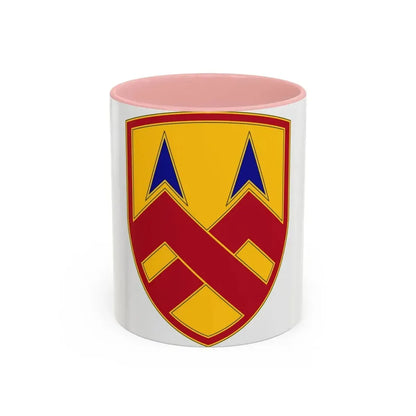 377 Sustainment Command (U.S. Army) Accent Coffee Mug 11oz Pink - Go Mug Yourself