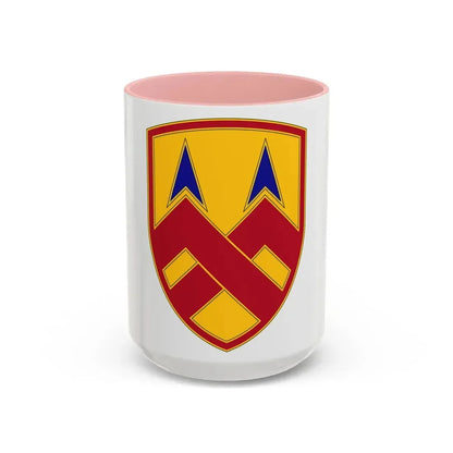 377 Sustainment Command (U.S. Army) Accent Coffee Mug 15oz Pink - Go Mug Yourself