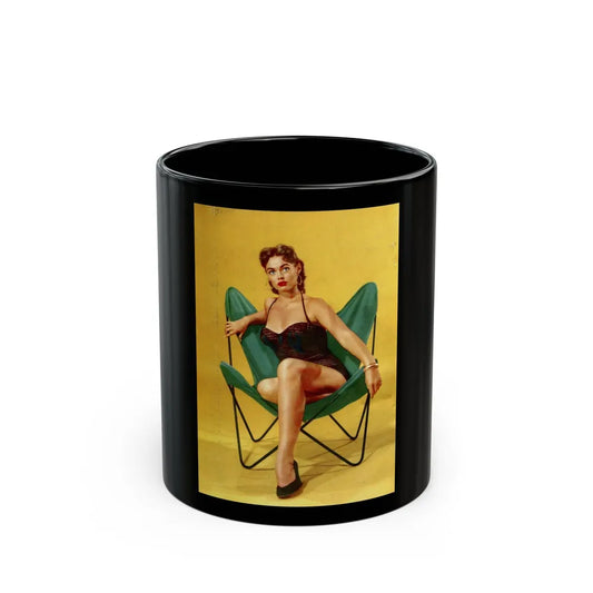 Barbara Darrow #30 - Barbara on Back Cover in Color of BRIEF Digest Mag. Nov. '54 (Vintage Female Icon) Black Coffee Mug-11oz-Go Mug Yourself