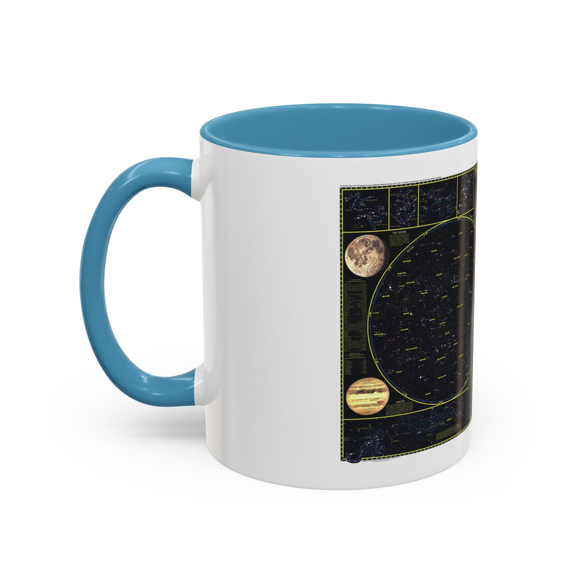 Heavens. The (1970) (Map) Accent Coffee Mug