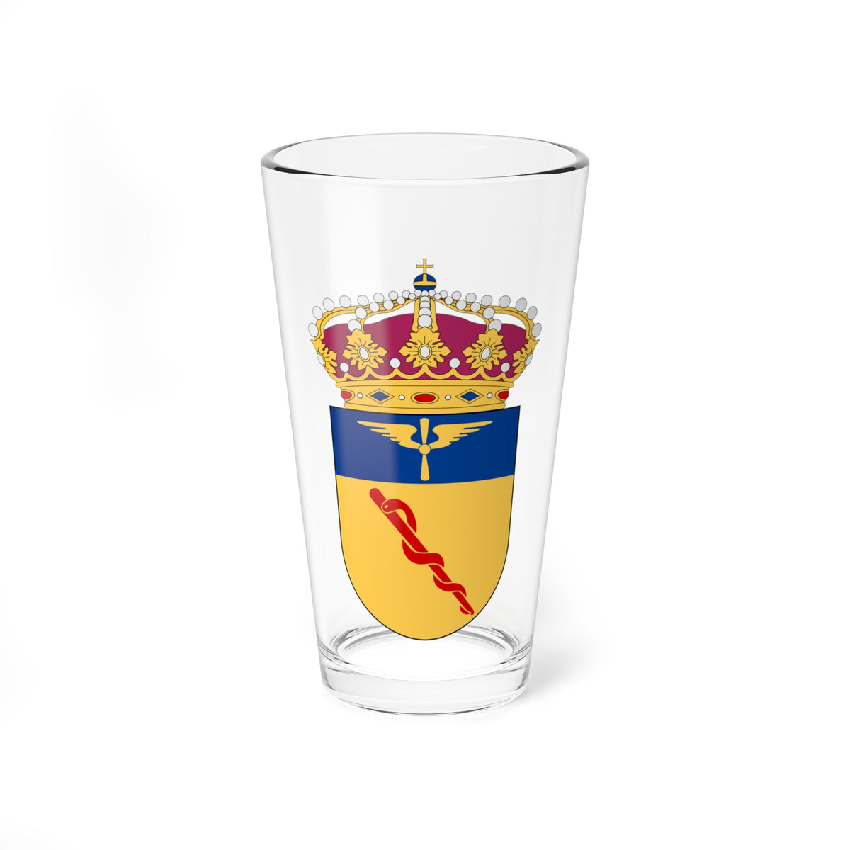 Flygmedicincentrum vapen (Sweden) (Coat of Arms) Pint Glass 16oz