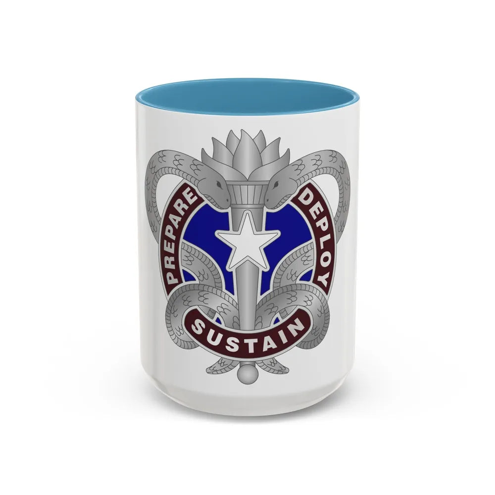 Medical Logistics Command (U.S. Army) Accent Coffee Mug-15oz-Light Blue-Go Mug Yourself