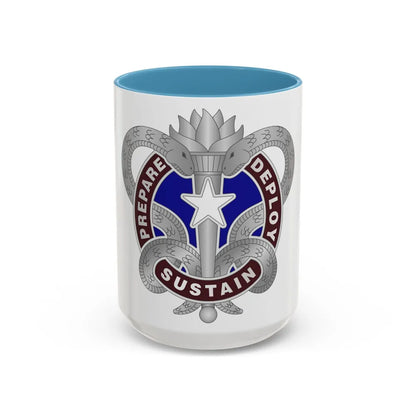 Medical Logistics Command (U.S. Army) Accent Coffee Mug-15oz-Light Blue-Go Mug Yourself