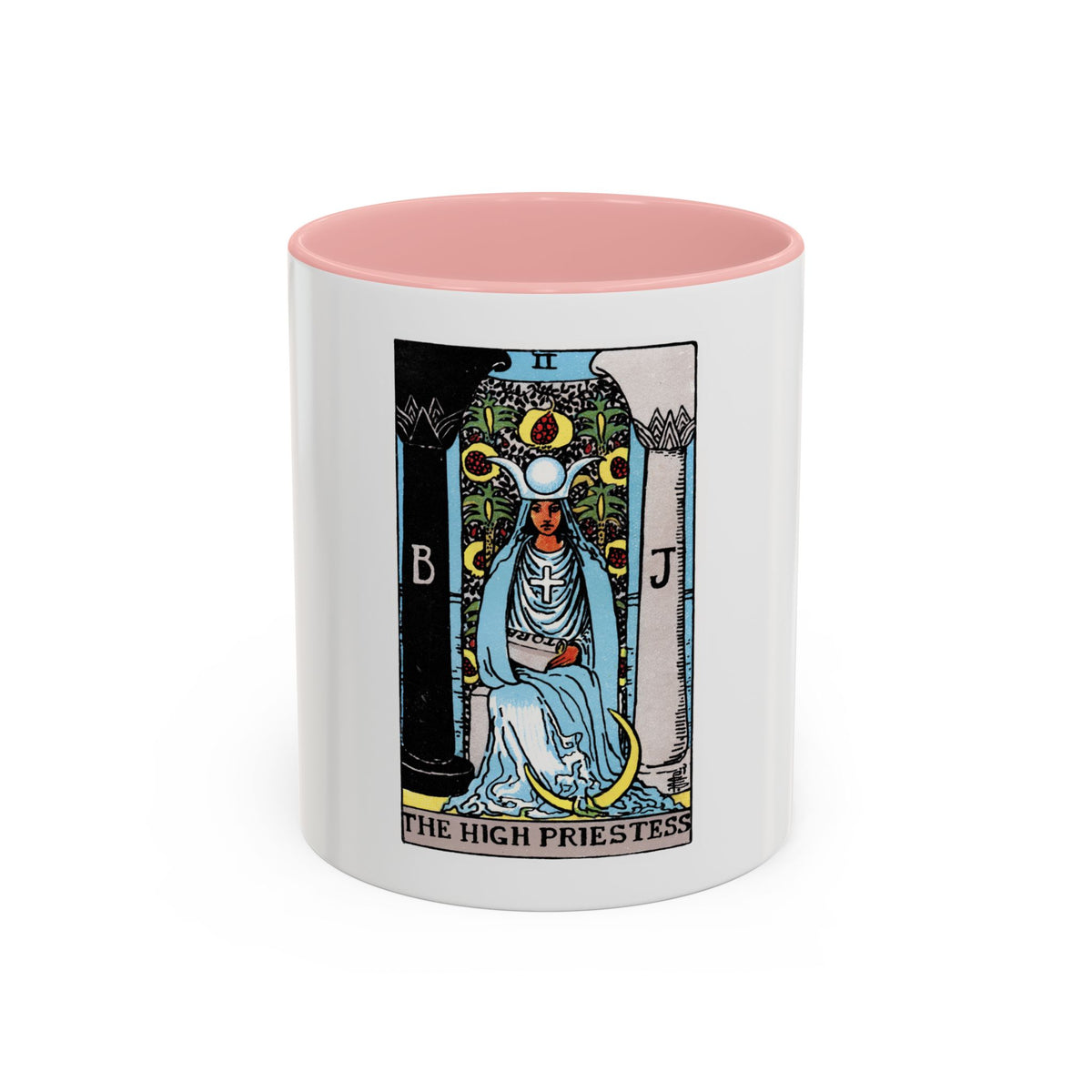 The High Priestess (Tarot Card) Accent Coffee Mug