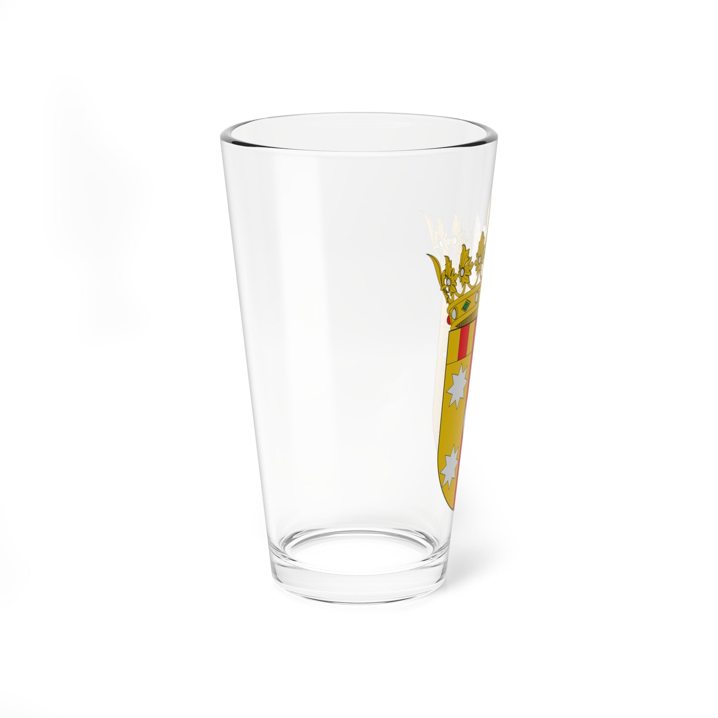 Escudo de la Comarca de Aranda (Spain) (Coat of Arms) Pint Glass 16oz