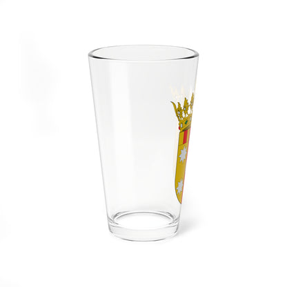 Escudo de la Comarca de Aranda (Spain) (Coat of Arms) Pint Glass 16oz