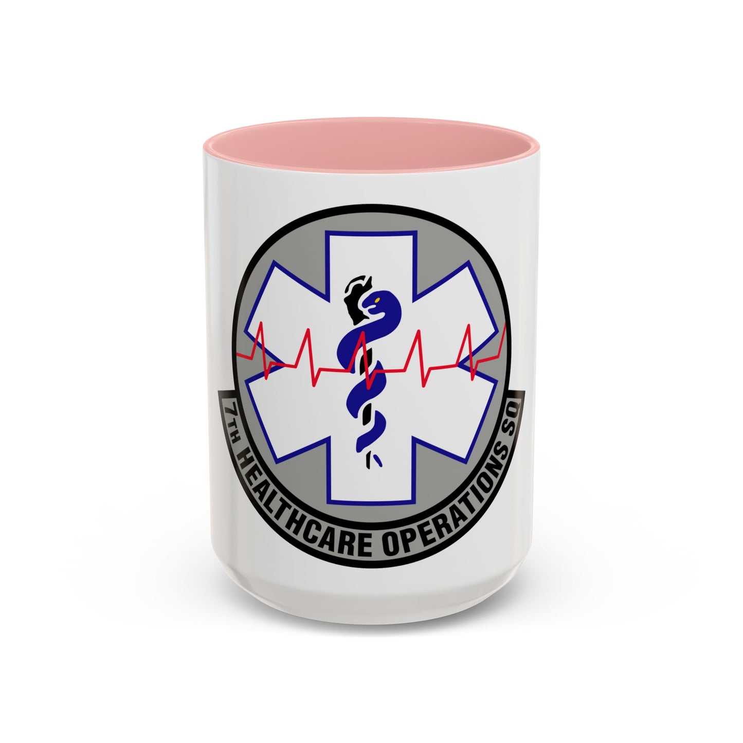 7 Healthcare Operations Squadron AFGSC (U.S. Air Force) Accent Coffee Mug