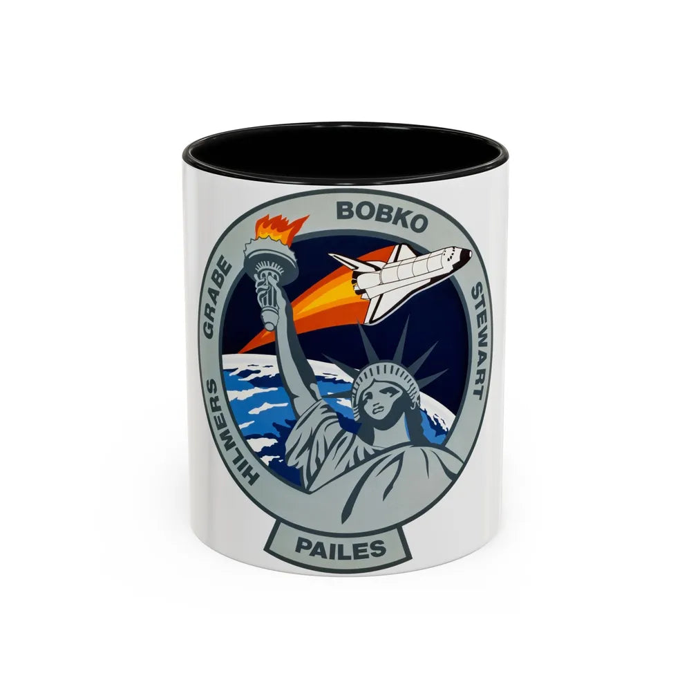 STS 51 j (NASA) Accent Coffee Mug-11oz-Black-Go Mug Yourself