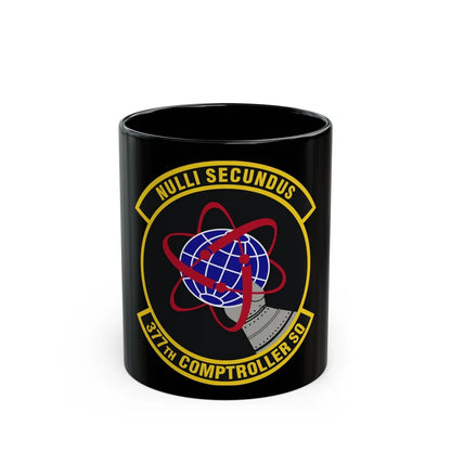 377th Comptroller Squadron (U.S. Air Force) Black Coffee Mug-11oz-Go Mug Yourself