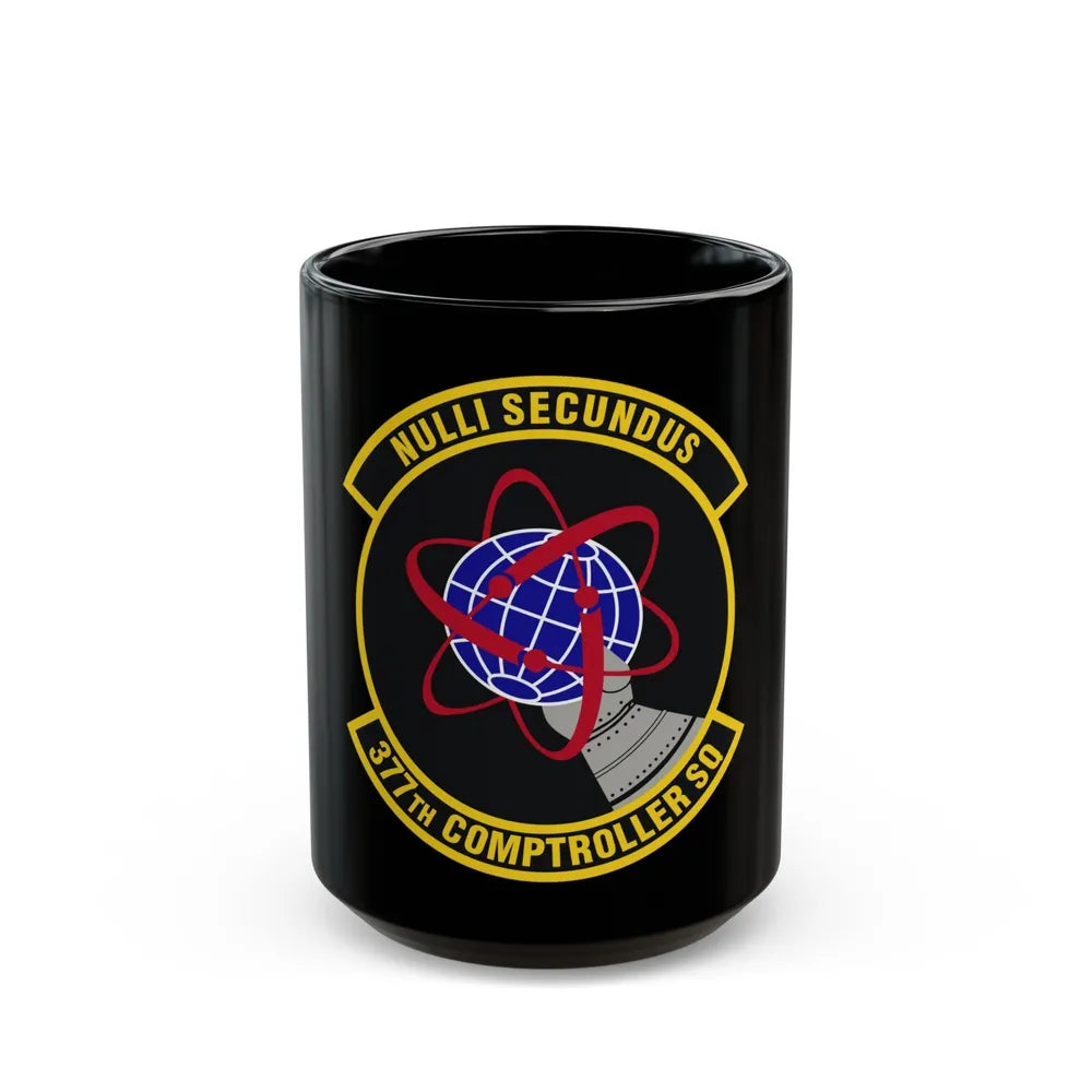 377th Comptroller Squadron (U.S. Air Force) Black Coffee Mug-15oz-Go Mug Yourself